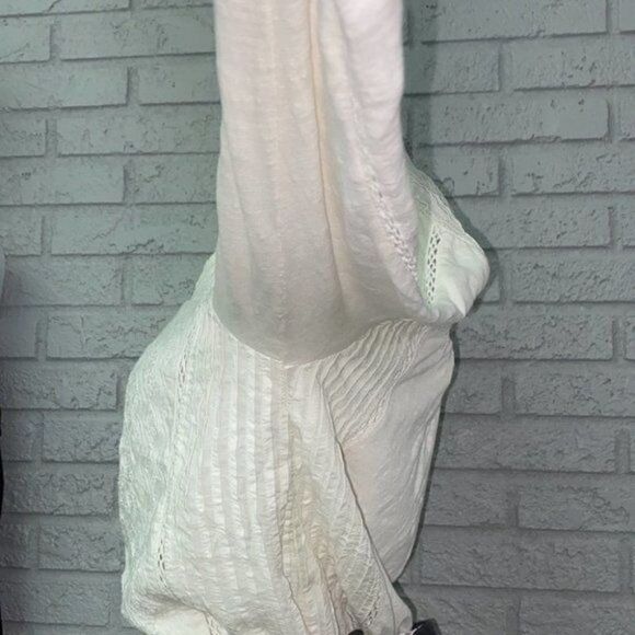 Lucky Brand Long Sleeve Pleated Embroidered Top Size S - Picture 5 of 14